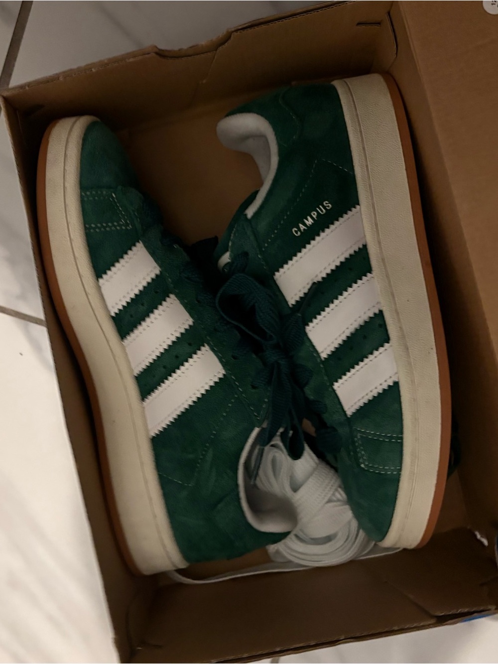 Adidas Campus Men's Green Suede Sneakers